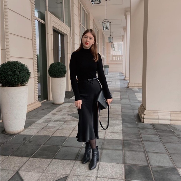 Zara satin effect midi skirt - Picture 7 of 16